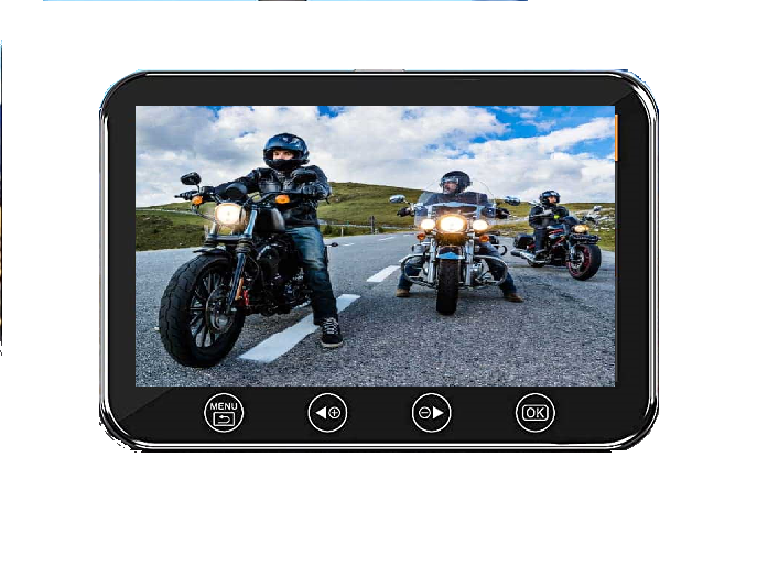SR4.5XUS Motorcycle Dual Camera with Large 4.5