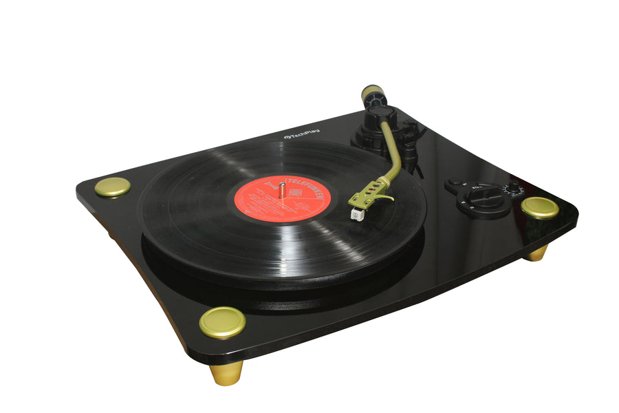 TechPlay Ghost , 2 Speed Belt Driven Turntable with Bluetooth Broadcas ...