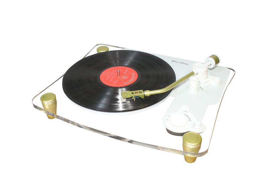 TechPlay Ghost , 2 Speed Belt Driven Turntable with Bluetooth Broadcas ...