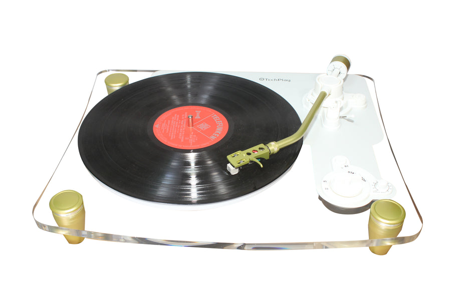 TechPlay Ghost , 2 Speed Belt Driven Turntable with Bluetooth Broadcast.