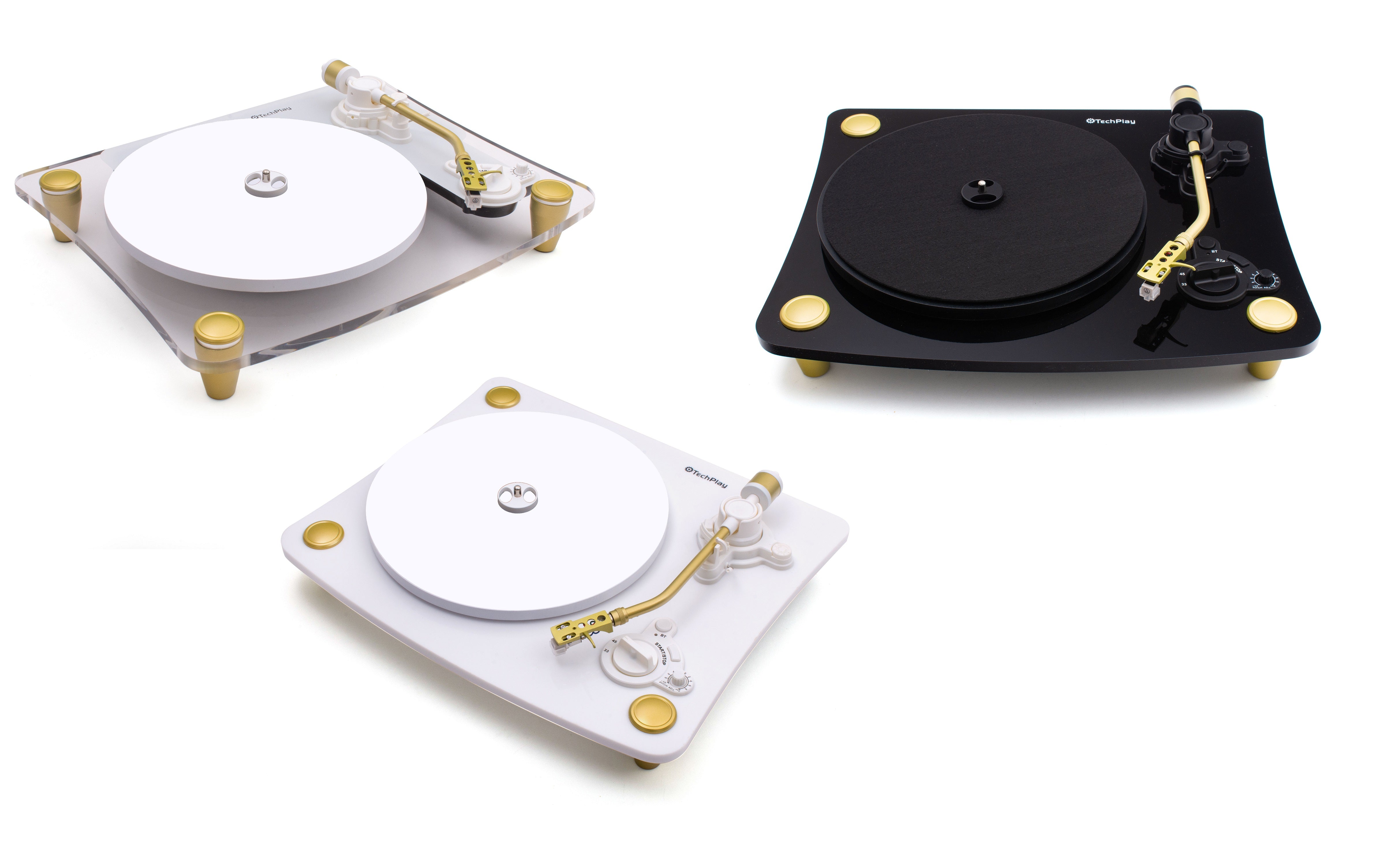 TechPlay Ghost , 2 Speed Belt Driven Turntable with Bluetooth Broadcas ...
