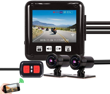 SRP6FUS Waterproof Motorcycle Dual 1080p Camera System with screen