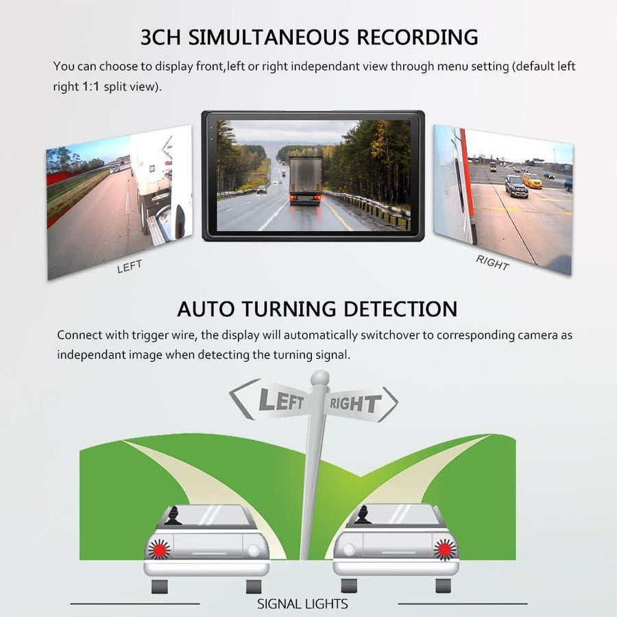 SRX2V,  3 camera system for cars trucks and RVs