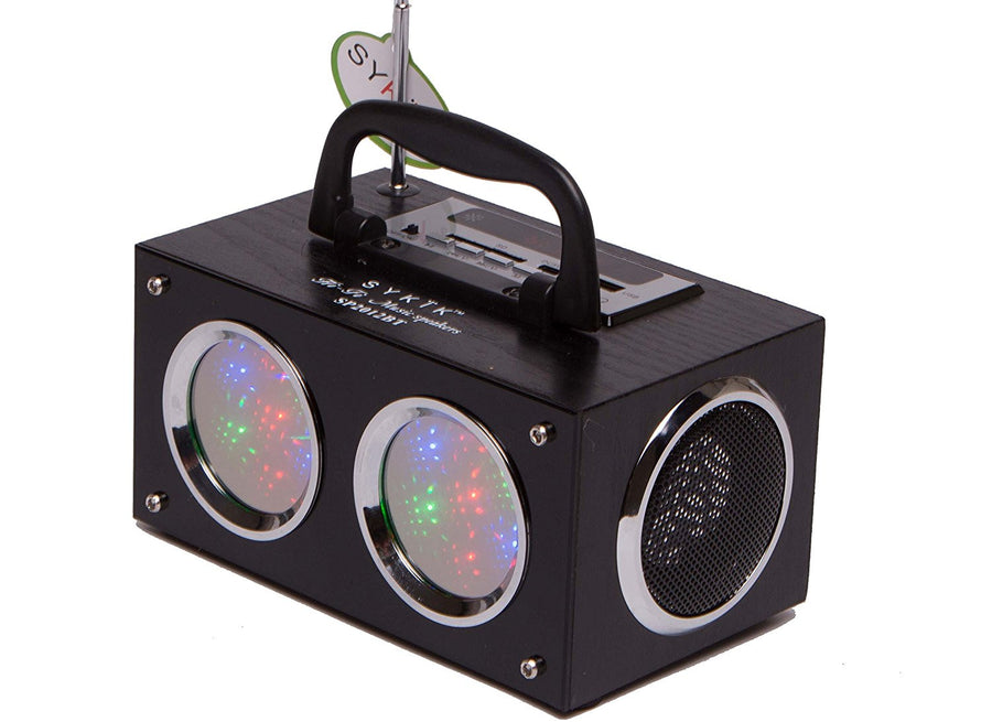 Mini Bluetooth Boom Box with Dancing Light Show SP2012BT - SYKIK