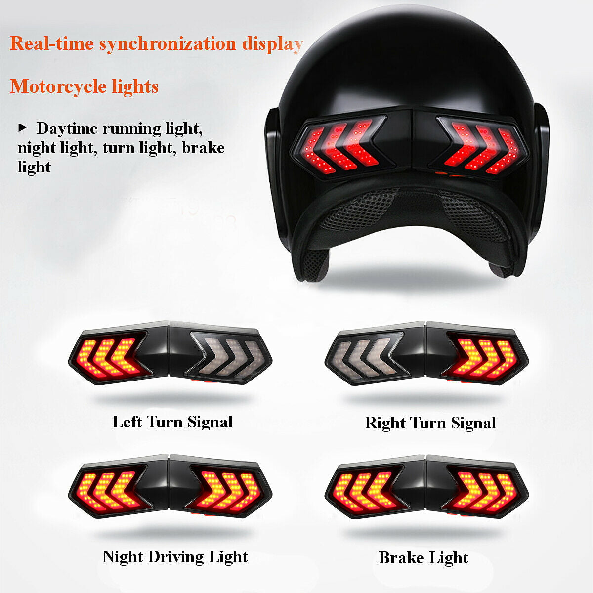 Sykik Rider SRHL2 wireless helmet signal light for motorcycle safety