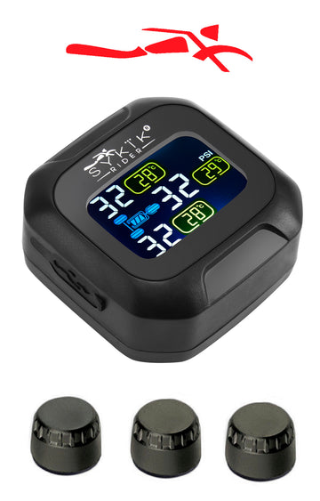 SYKIK-TPMS U901RV 8 Tire Pressure Monitoring System - Wireless 8 Sensor Kit For RVs And Trucks