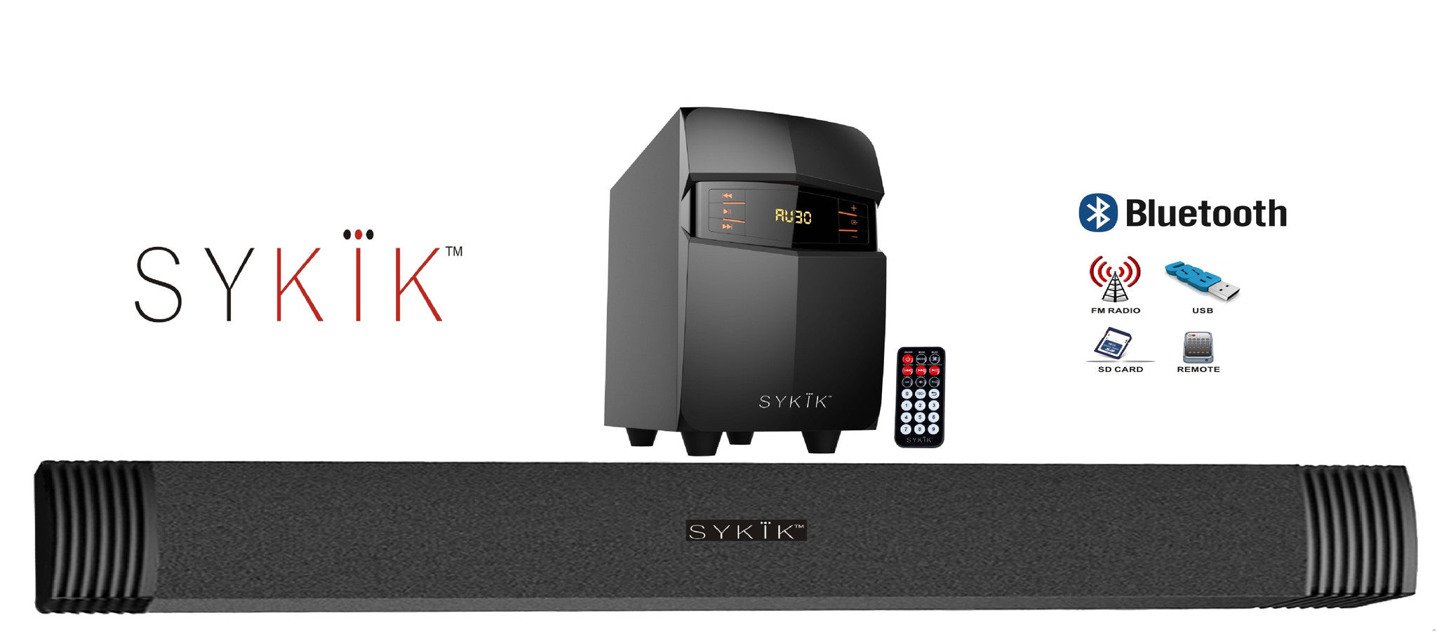 Bluetooth Speaker Sound Bar SBME2SUB – SYKIK